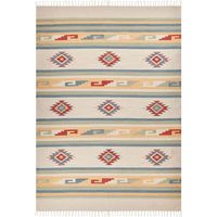 Teppich APARAN Beige 200 x 300 cm Baumwolle Kelim
