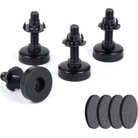 4-teiliges Set verstellbarer Möbelfüße – Robuste Nivellierfüße mit 3/8"-16 Gewindemuttern – Tragkraft 600 kg – Erhöhungen für Sofa, Bett und Schrank