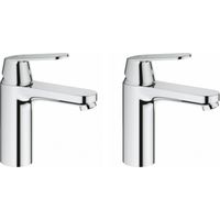 Grohe Eurosmart Cosmopolitan - Juego de 2 mezcladores de lavabo CE, cromo (2339800E-DUO)
