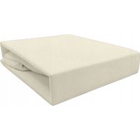 Drap housse JERSEY coton 160x200 crème