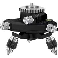 Adaptateur métallique rotatif à 360° pour niveau laser – Support pour trépied avec base réglable