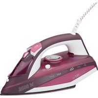 Fer à repasser 2600W – Débit vapeur 40 buses – Semelle céramique anti-rayures – Réservoir 380ml – Fonction autonettoyante – Clatronic