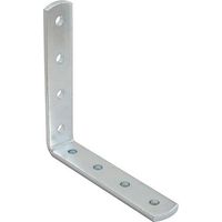 PIASTRA PIEGATA PESANTE 150X150MM L 20MM SP.4MM ZINCATO BIANCO