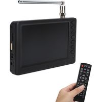 Téléviseur numérique portable LEADSTAR 5 pouces pour voiture, camping et cuisine (prise britannique 110-220 V).