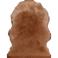 Tapis en peau de mouton, tapis à poils blancs, tapis à poils longs lavable en machine, chambre à coucher