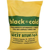 Asfalto a freddo ecologico riciclabile riparazione rapido black-cold sacco 25 kg