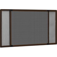 Mosquitera extensible para ventanas marrón (75-143)x50 cm vidaXL