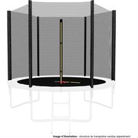 Filet de sécurité extérieur Universel pour trampoline ø 8Ft / 244Cm, 6 Perches