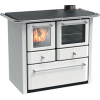 Lincar 8020034705285 Gaia Cucina a legna con forno a vista 7,36 kW potenza 166 m³ riscaldabili colore Bianco