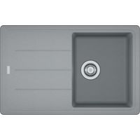 Franke Basis - Fregadero de fragranite BFG 611-78, 78x50 cm, piedra gris 114.0285.186