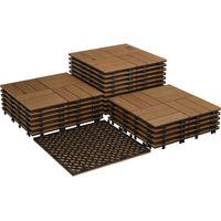 TERRASSENFLIESE für Terrasse & Außendekoration, 30x30 cm 22 Paneele, Braun