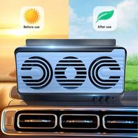 Ventilateur d'échappement de voiture - Ventilateur solaire pour voiture - Ventilateur d'échappement solaire pour fenêtre de voiture