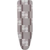 Bügelbrettbezug 125x44cm Fleece Logos grau fur02 rolser