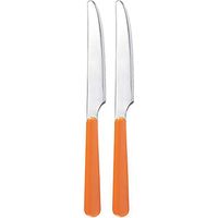 Excelsa set 2 coltelli tavola Trendy acciaio inox arancio