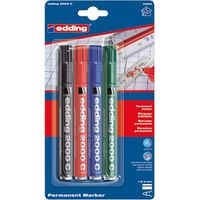 Marqueur Indélébile X4 Assortis - Edding