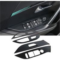 Accessoire d'intérieur pour Peugeot 2008 2022 2021 2020 Accessoires Couvercle de lève-vitre de Voiture Garniture en Acier Inoxydable