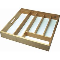 Beechwood Wood Cutlery Tray