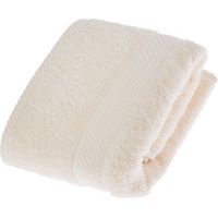HOMESCAPES Serviette 100% Coton - Crème - 50 x 90 cm