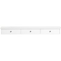 Sobuy – Étagère murale 3 tiroirs armoire à clés porte-clés – Dimensions L93cm x P15cm x H10cm – Charge max 10kg – FRG43LW