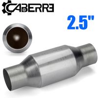 Three Way Catalytic Converter Diameter 2.25'' Diameter 11'' Length 4'' Center Diameter Round Universal Heat Shield Performance Catalytic Converter