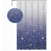 Tenda Per Doccia Vasca Da Bagno Galassia Impermeabile 180x200cm Con Anelli 79218