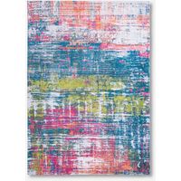 DESIGN A STRISCE - TAPPETO ASTRATTO ATLANTIC - Prodotto in Belgio - Tessuto piatto jacquard meccanico - Rifinito a mano - Antiscivolo naturale - Cotone - Poliestere - Jefferson - 230 x 330 CM