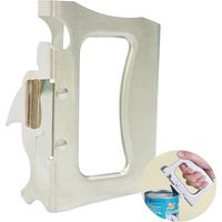 Ouvre-bouteille manuel pour le camping, en acier inoxydable, portable, pour bières et sodas, accessoire pour activités de plein air - Crezuo