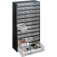 raaco Kleinteilemagazin B 306 x T 150 x H 552 mm Stahlblech mit Gummifüßen - 137430