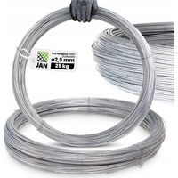 Flexibler, verzinkter Spanndraht für Zäune, 2,5 mm Durchmesser, 625 m, 25 kg