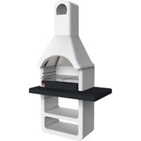 barbecue a legna o carbonella in cemento sarom fuoco "maribor" 114x64x212,5 cm