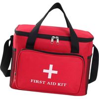 Trousse de Premiers Secours Vide, Grande capacité, légère, Multi-Poches, idéale pour Les activités de Plein air et la Navigation de Plaisance, Rouge