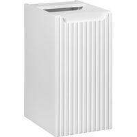 Mobiletto da bagno VANO – 1 anta – Bianco alpino – L30 × P18 × H57 cm – Da appendere
