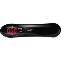 MINKUROW Elektronische Gepäckwaage Tragbare Waage Digitale Gepäckwaage Max. 50 kg/110 lb (Lb, Kg) Elektronische Waage/Tara-Funktion/Reisen/Einkaufen/Post/Zuhause/Draußen (Stilvolles Schwarz)