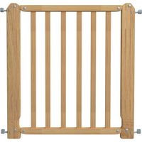 Nordlinger – Barrière de sécurité amovible à pression pour chien – Bois marron – Hauteur 73 cm – Largeur adaptable 70 à 76 cm – Sécurise les espaces intérieurs