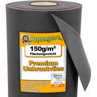 18m² Gartenvlies Unkrautvlies Unkrautfolie Mulchfolie Mulchvlies 150g 2m breit