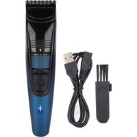 Tondeuse USB SK-539 Autonome et Réglable pour Coiffure à Domicile (Bleu)