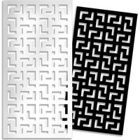 LABYRINTH - L - Pannello in PVC traforato - Parasole - Misura: 98x198 cm - Colore: bianco