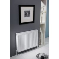 Kartell K-RAD Kompact Type 22 White 400mm x 2200mm Double Panel with Double Convector Horizontal Radiator - D422K