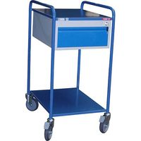 Fimm - Servante d'atelier mobile charge 250 kg 2 plateaux + 1 tiroir 635 x 470 mm Diam roues 125 mm