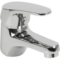 Miscelatore rubinetto monocomando acqua calda fredda lavabo cromo lucido serie tapy