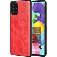 Coque arrière rouge en verre pour Samsung Galaxy A51 5G