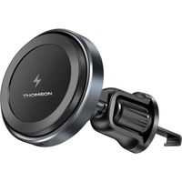 Porte téléphone - THOMSON - Magnétique - Chargeur de voiture sans fil QI - 15 W