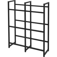 ML-Design Étagère pour Caisses de Boissons 6 Caisses, 91x31x116,5 cm, Acier, Indépendante, Étagère sur Pieds pour Caisses de Boissons, Support Rangement de Bouteilles, Ideal pour Garage/Cave/Magasin