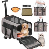 Sac à Roulettes pour Chat Chien 9 9 kg Sac de Transport Chats