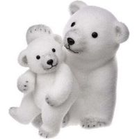 Déco de Noël Ours et Ourson H 30 cm - Feeric Christmas