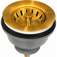 Gré Spülbeckenkorb d.86 für 60mm Loch, GOLD 24 glänzend
