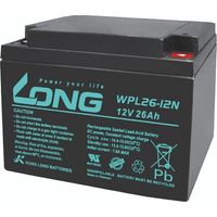 KUNG LONG Blei-Akkumulator Longlife, WPL26-12N-M, 12 V-, 26 Ah
