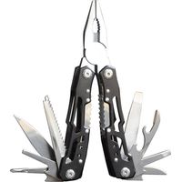 BRAVIX 14 en 1 Couteau Suisse morpilot outil de poche multifonction, Couteau de poche avec Poignée ergono -Noir
