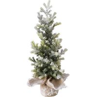 Sapin artificiel dans un pot en jute TANNE, 40 cm
