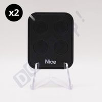 Juego de 2 mandos a distancia Nice Flo4re - Transmisor de código variable Era Flore - 433,92 MHz